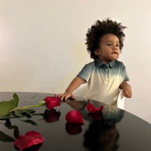 Terry Ombre Polo Shirt